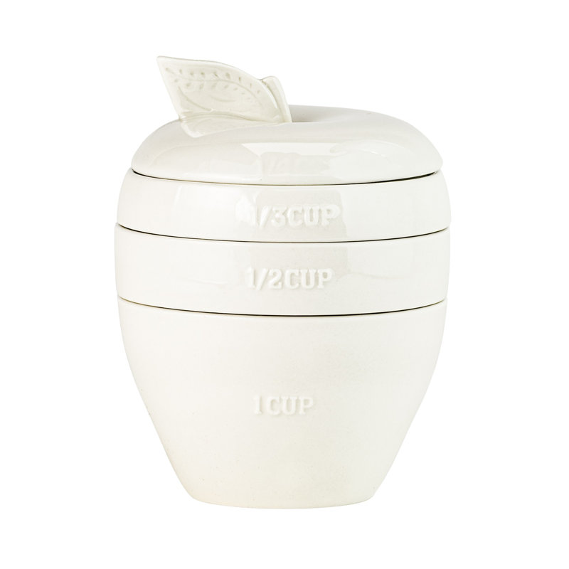 Tasses à mesurer tranchées, blanc, Blanc