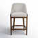 EDWARD COUNTER STOOL PERFORMANCE FABRIC HEATHER GREEN
