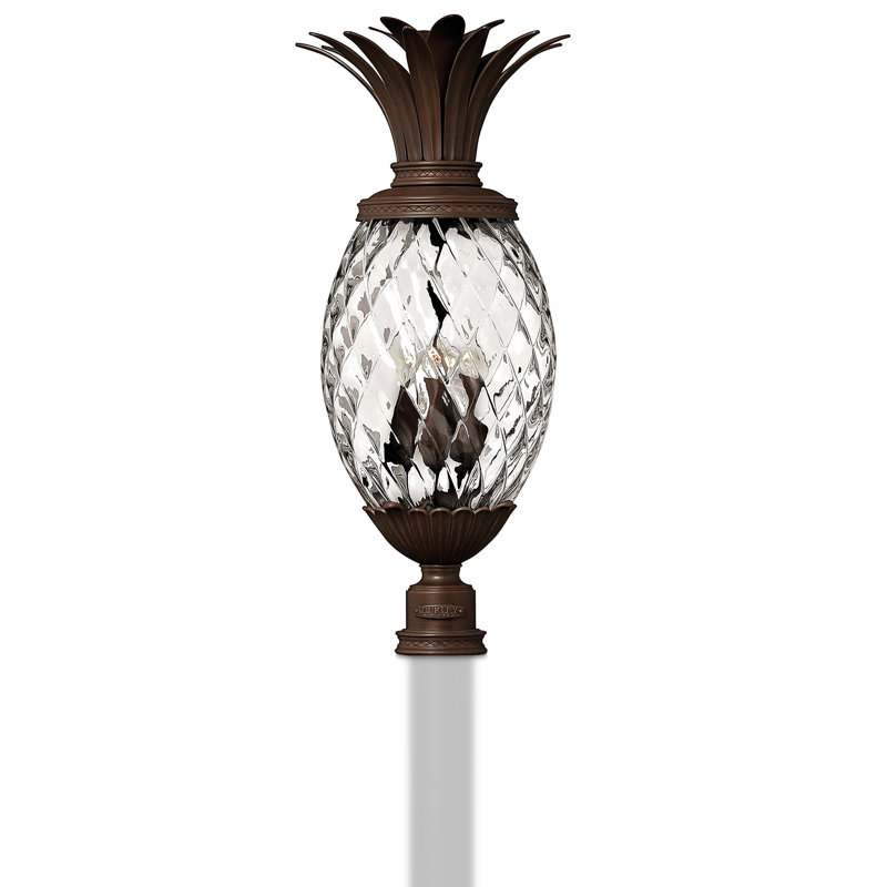 1 -Light Hardwired Lantern Head, 29.5" H x 12.5" W x 12.5" D, Copper Bronze