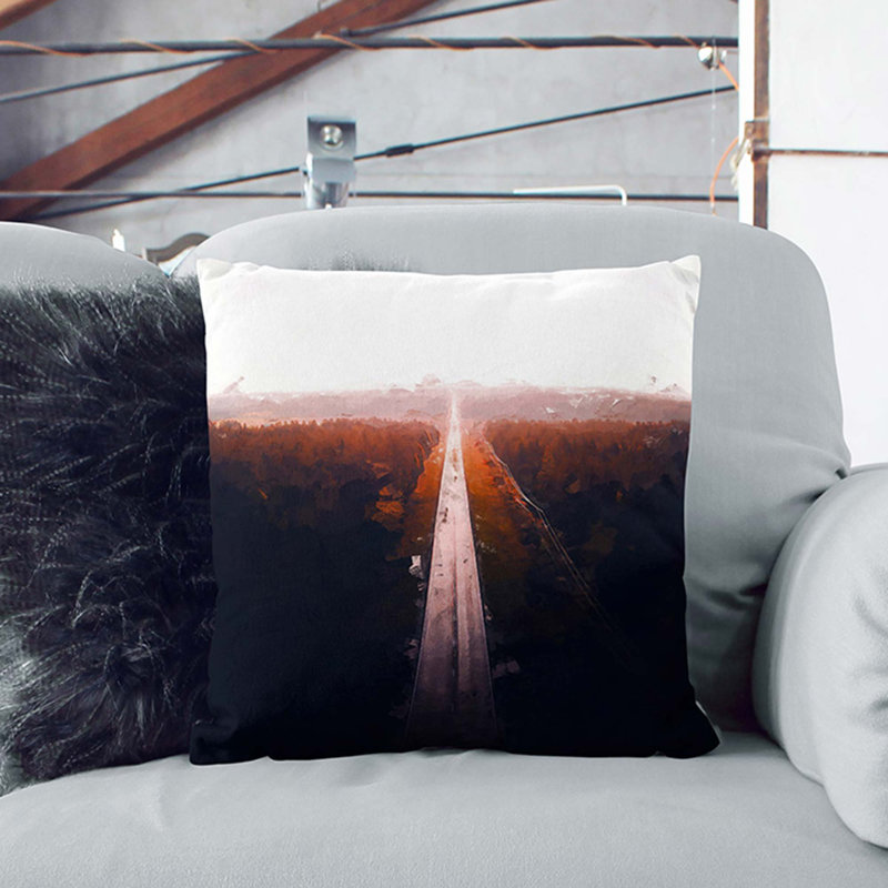 Square Cushion, 55cm H x 55cm W x 20cm D, White