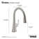 Graze Pull-Down Single Handle Kitchen Faucet With Three-Function Sprayhead With Accessories