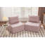 Canapé modulaire à assise profonde avec dossier réglable - canapé compressible en chenille de 39,37 po pour le salon, la chambre à coucher, le salon (2 pièces), noir.-133091021-133091023