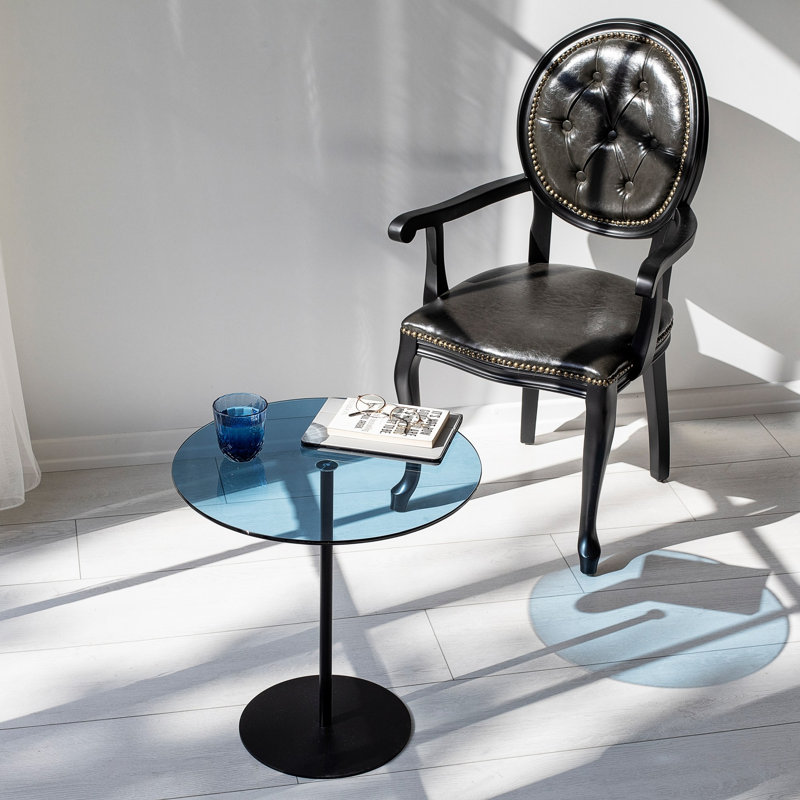 Siyan End Table, Blue, Black