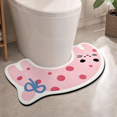 Calendrier de l'Avent, tapis de sol de toilette en forme de U, tapis de sol ménager pour salle de bain, entretien quotidien facile, accessoires d'aménagement de sol pour toilettes intérieures