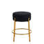 Deux tabourets de bar ronds, tabourets de salle à manger rembourrés contemporains, tabouret de bar moderne pour la maison-1502998488