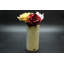 Vase à fleurs en onyx beige