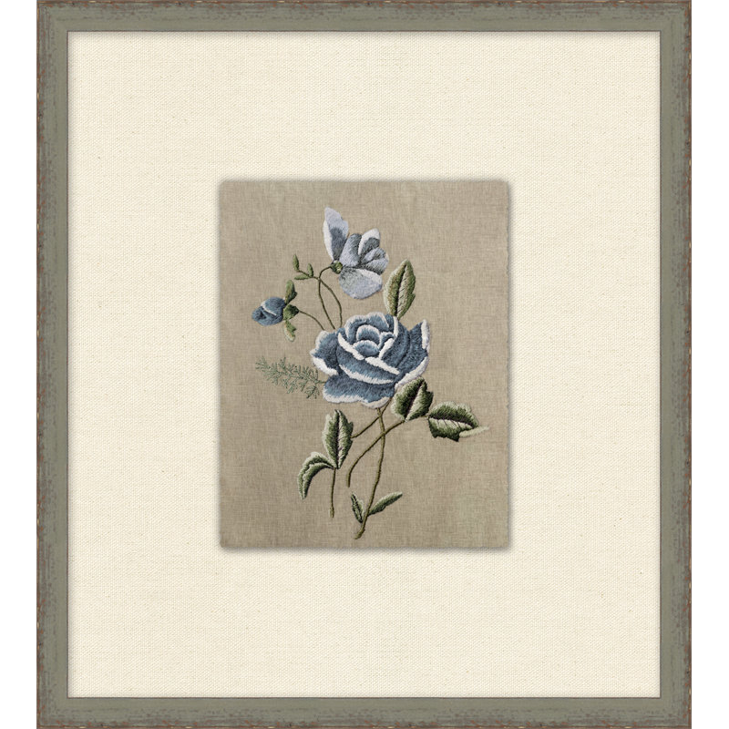 Blue Rose Embroidery