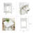 Solid Wood Square Side Table-93563364