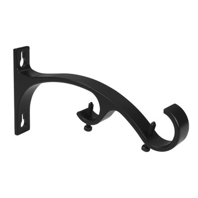 1" Double Bracket Matte Black
