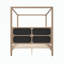 Grand lit plateforme à baldaquin en bois avec tête de lit tapissier-1907845088-1907845102