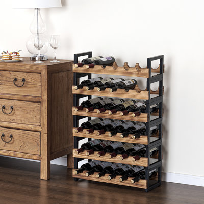 Alex-James 36 Bottle 6 Tier Floor Wine Storage Rack