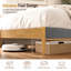 Lit plateforme tapissier Mid-Century-547516489