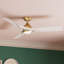 Casablanca 54 inch Elise ENERGY STAR®  Damp Rated Ceiling Fan with Lights and Wall Control