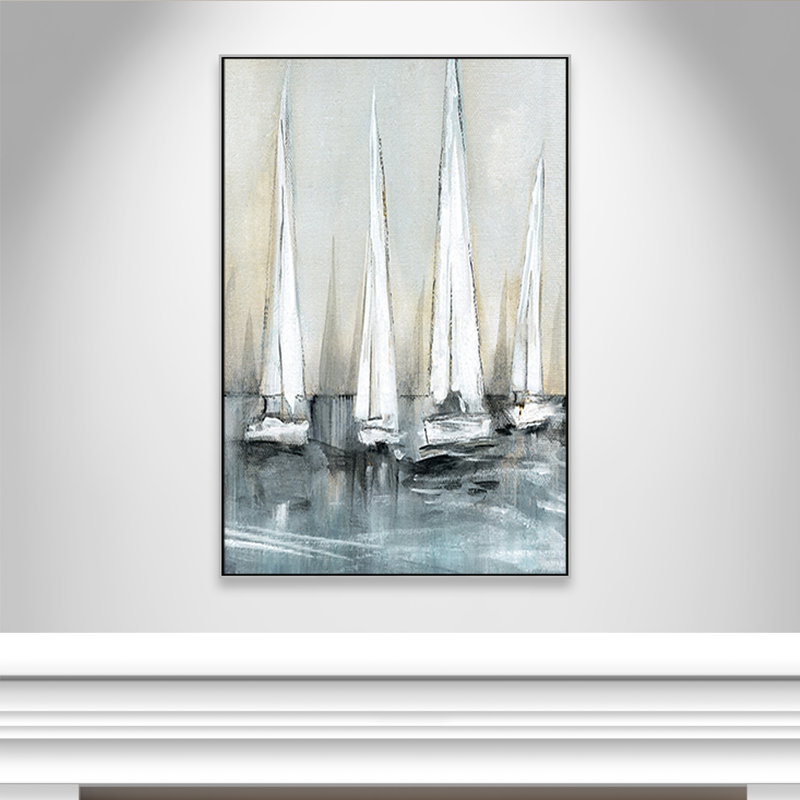 «Point of Sail II» par Susan Jill, H 61,5 po x l 41,5 po x P 2 po, Argenté