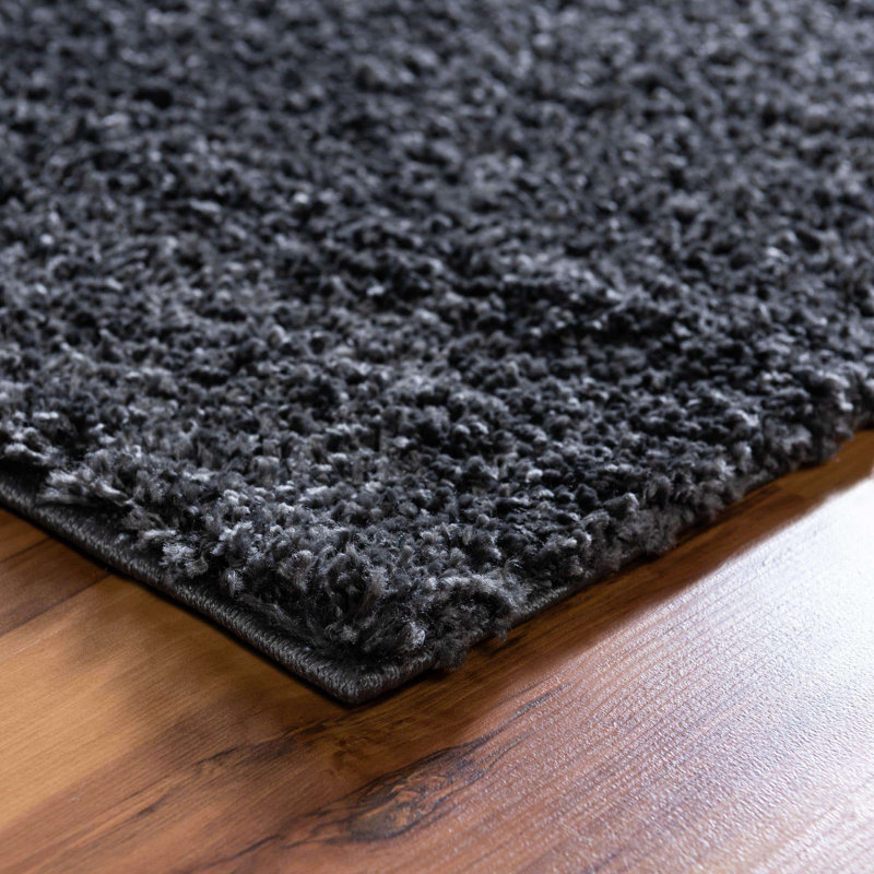 Area Rug, Rectangle 2' x 2'11", Dark Gray