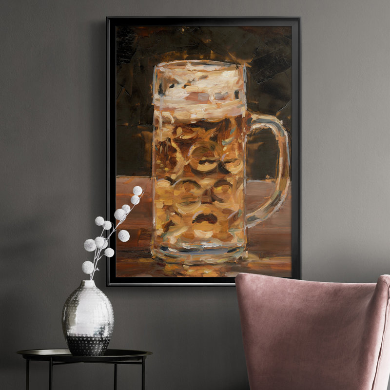 " Another Round II ", Black Framed, 36.5" H x 26.5" W x 1" D