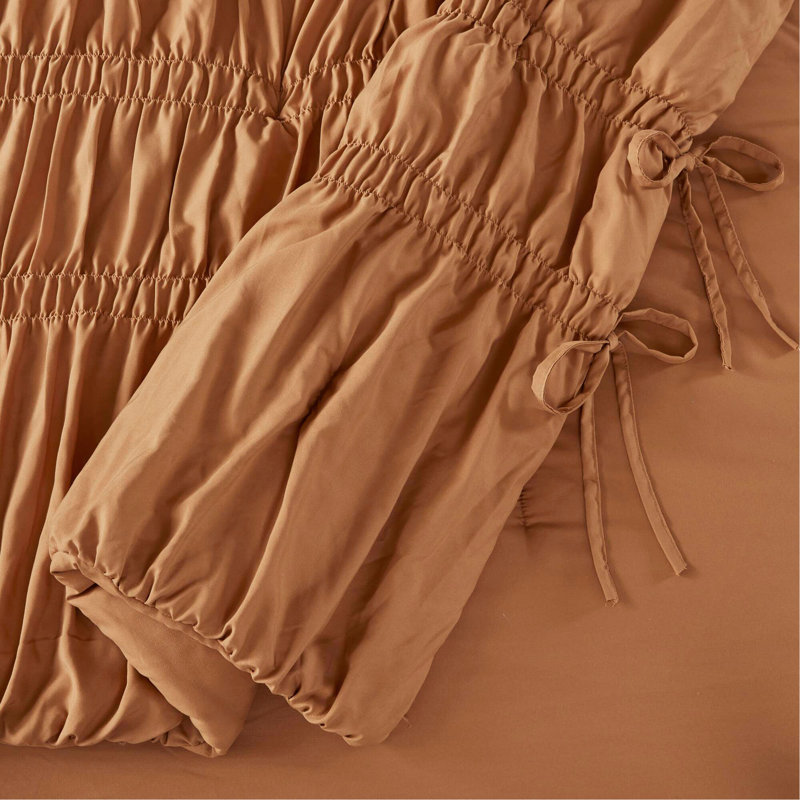 2PCS  Comforter Set, Brown