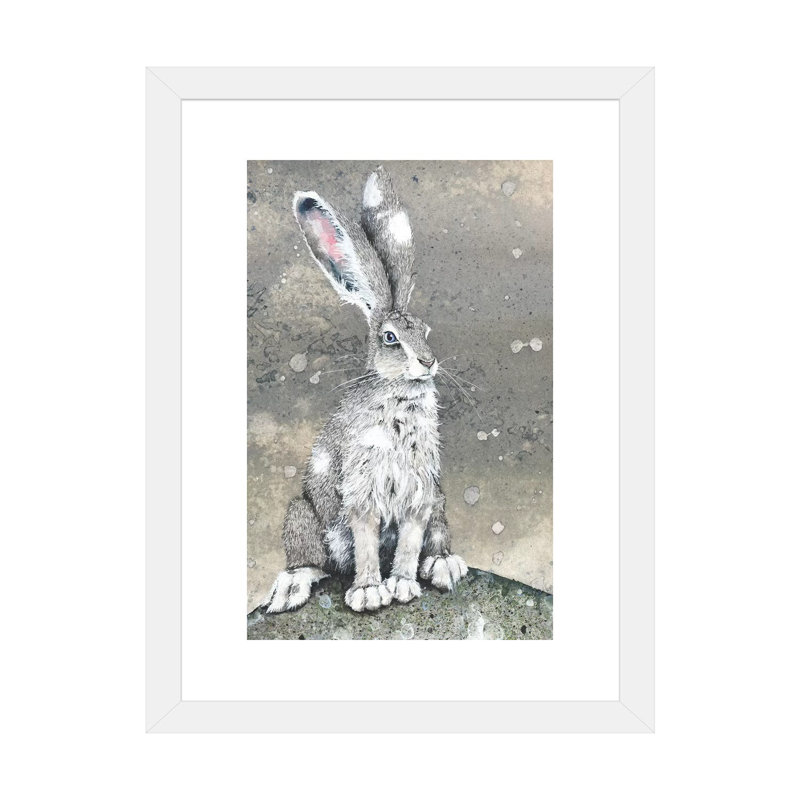 " Silver " by Maggie Vandewalle, 24" H x 16" W x 1" D, White Framed Fine Art Paper