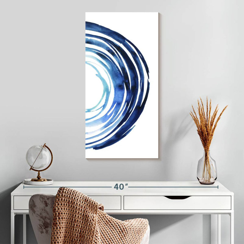 Blue Vortex II, 30" H x 15" W