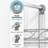 2 Tier Height Adjustable Shower Caddy, Anti - Swing, Rustproof, with Soap Box