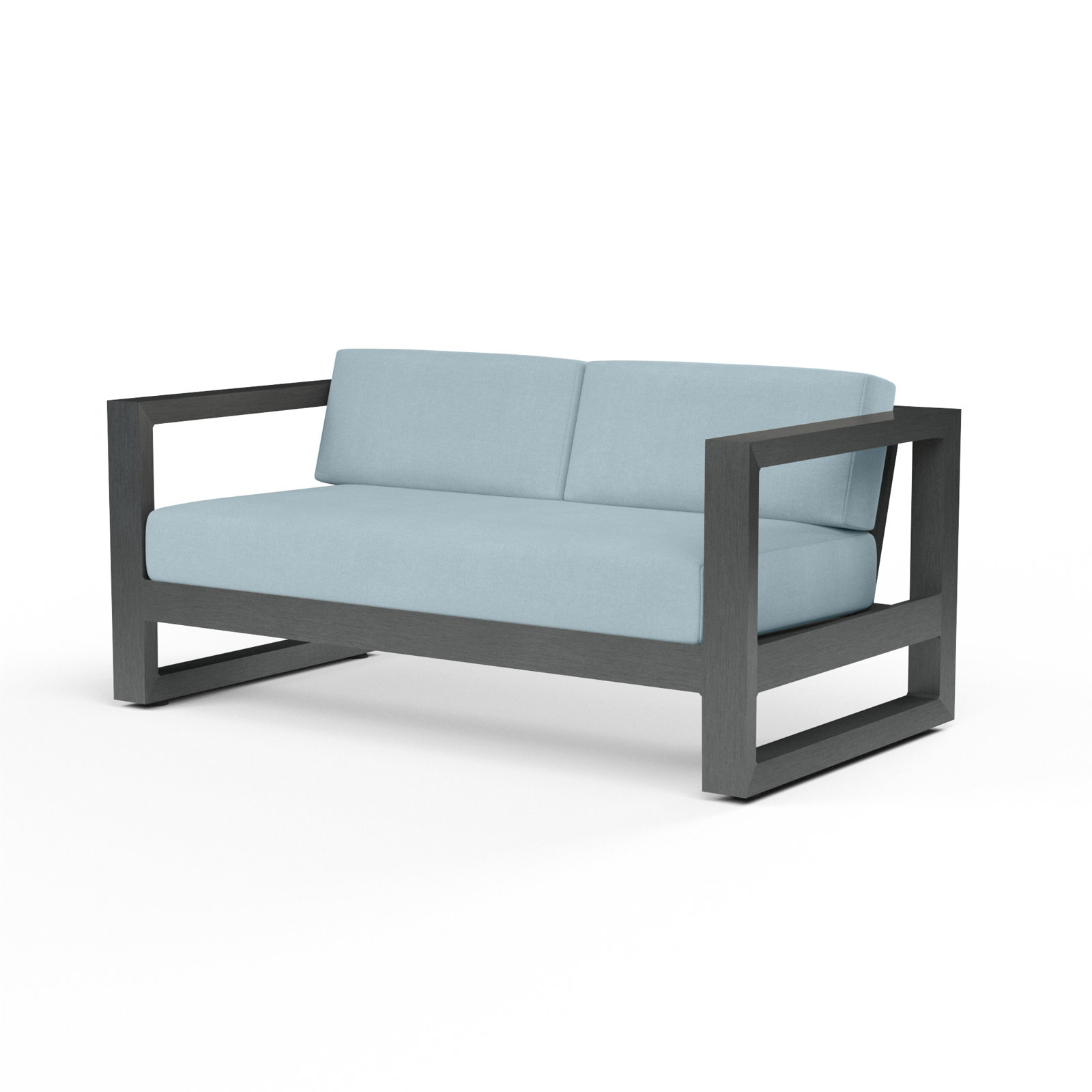 Georgie 90" Sunbrella® Patio Loveseat, Canvas Skyline Sunbrella®, 2