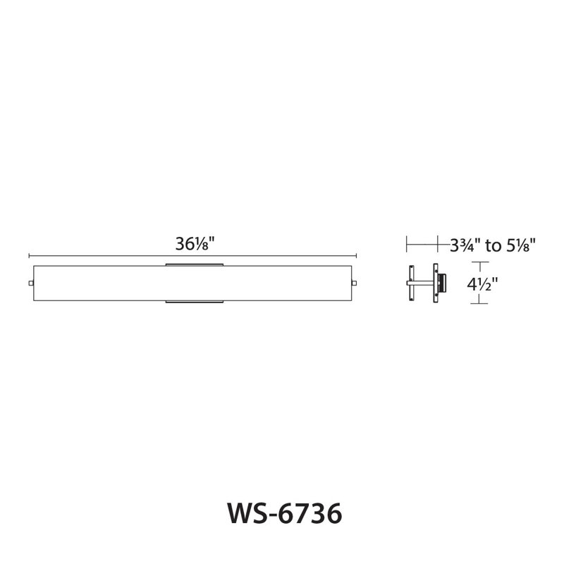 White Aluminum Dimmable LED Bath Bar Light
