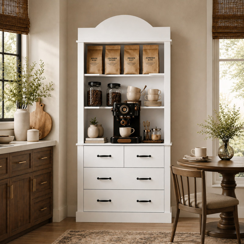 Armoire à café 79,5 po x l 39,4 po