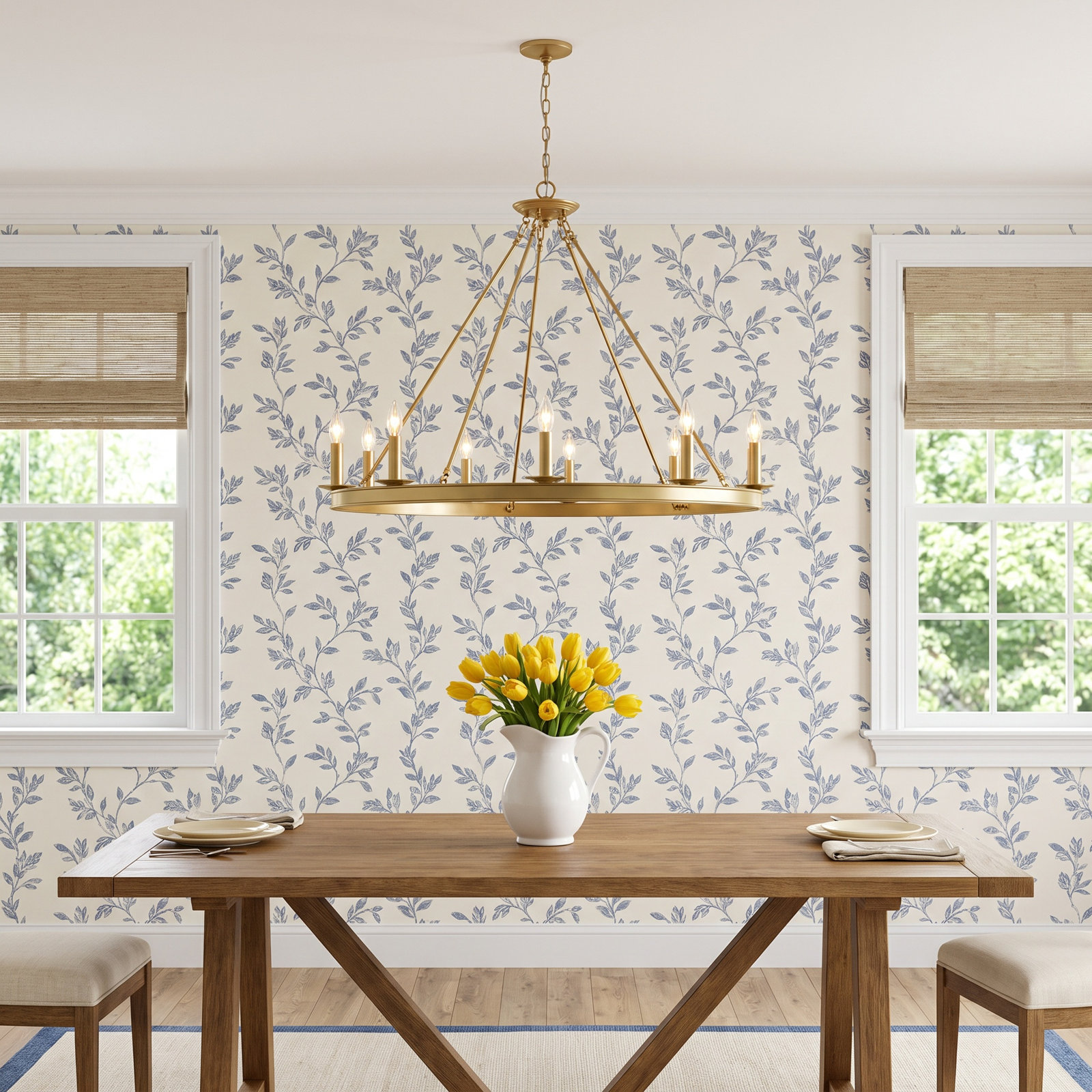 Lynda Gold Chandelier, 47-in