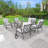 Outdoor Metal 8-Piece Loveseat Conversation Set with Cushions-724834415