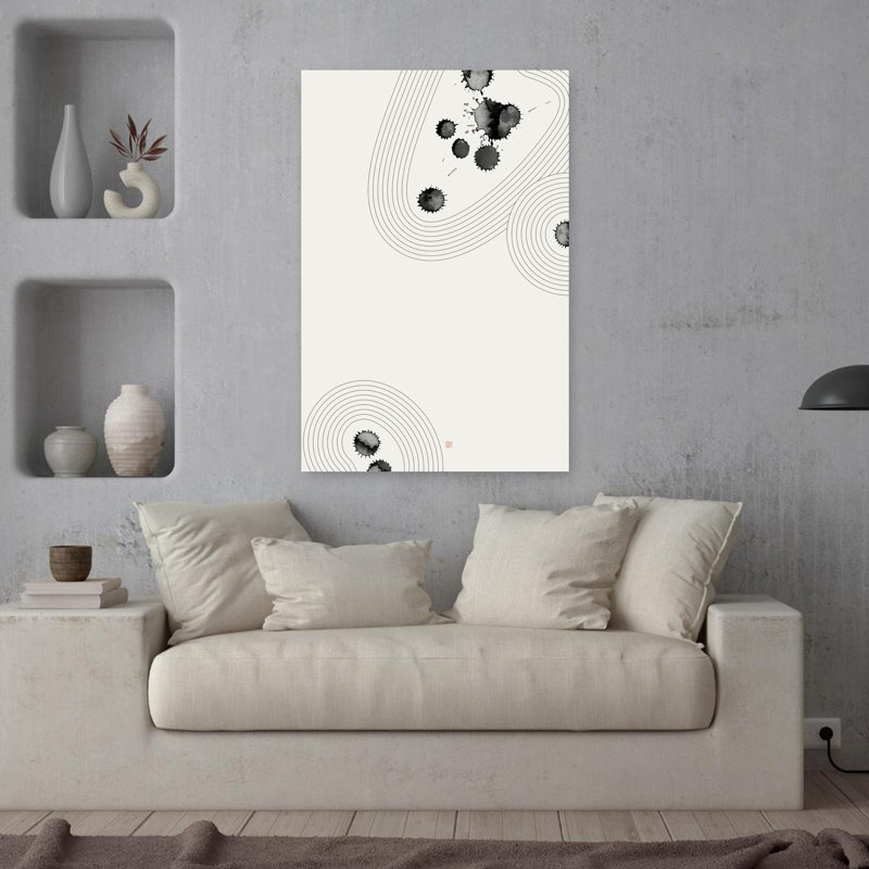 Contemporary Art Abstract Peaceful Serene Wall Art 1 Piece Wrapped Canvas Wall Art, 91.44 cm H x 60.96 cm W