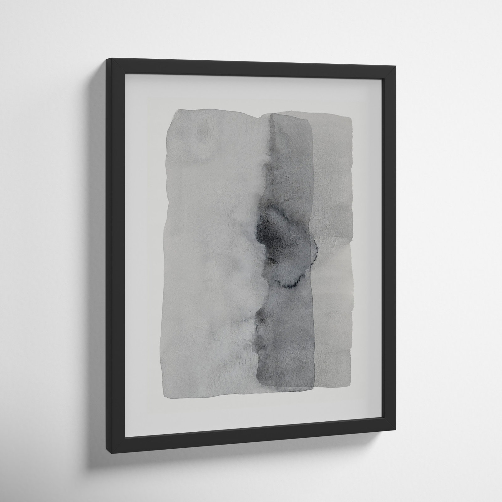 Gray On Gray 7 by Jacques Pilon, 20" H x 16" W, Black