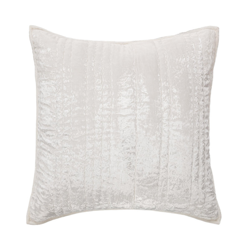 Seville 4-Piece Velvet Fabric Quilt Set, White