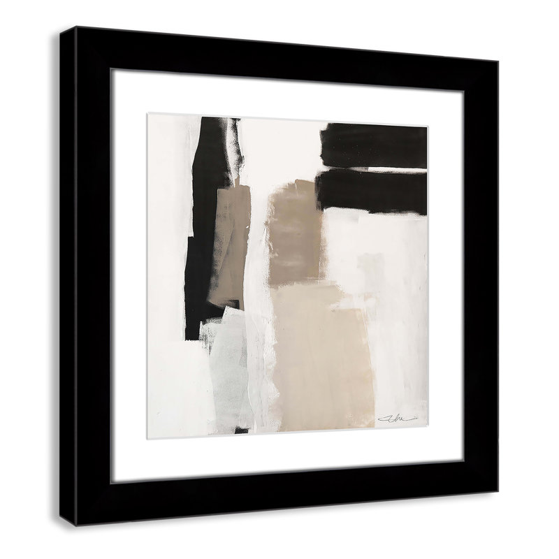 «Earth Scapes II-A» par Casa Fine Arts, Cadre cube noir, H 18,5 po x l 18,5 po x P 1,25 po