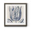 Indigo floral sur lin VI - reproduction encadrée de qualité supérieure - prêt à être accroché - impression encadrée sur papier-1607622981-1607622980-1607652894