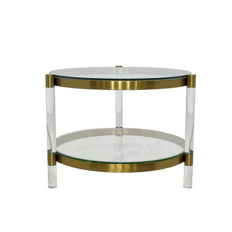 Table d'appoint Alvarez, Doré