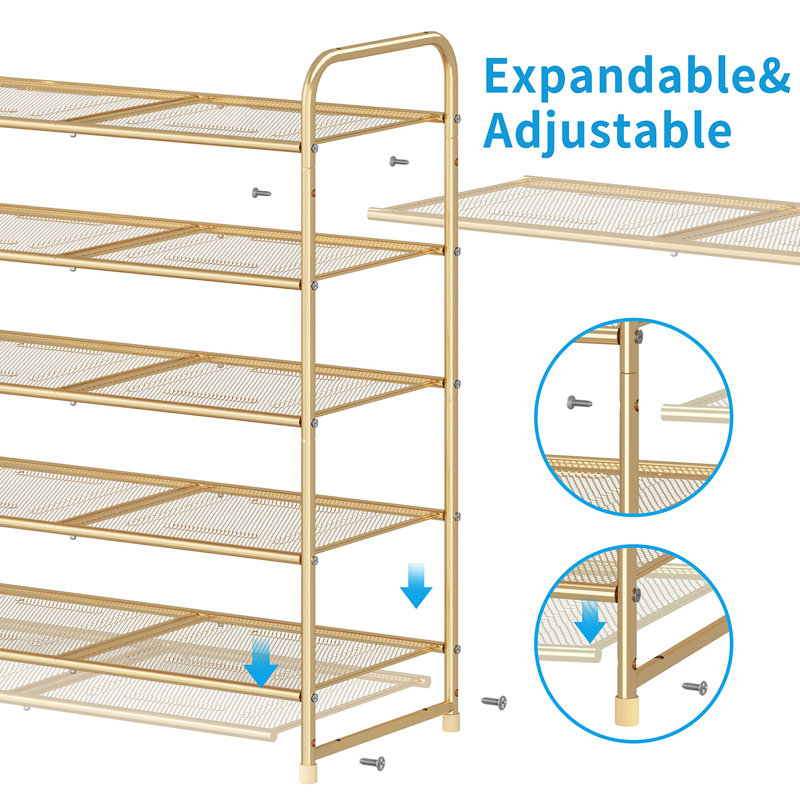 18 Pair Stackable Shoe Rack