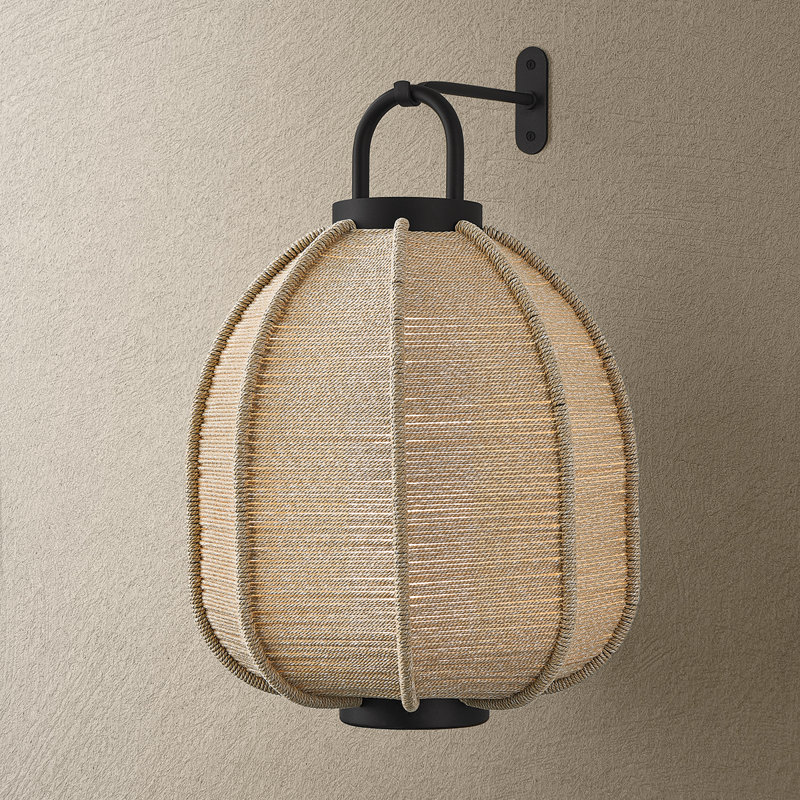 Petit crochet avec petit abat-jour Maltby, Extension 23.5 in.