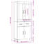 Yarbro 4 Door Manufactured Wood Wardrobe-1390491879