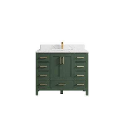 Malibu 42'' Single Bathroom Vanity with Top