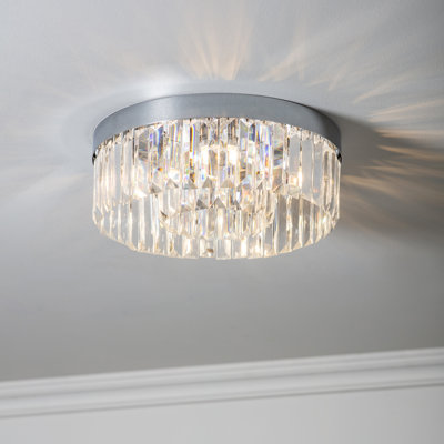 Shadow Glass Flush Mount