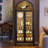 68" Tall Arched Storage Display Cabinet-2133944932