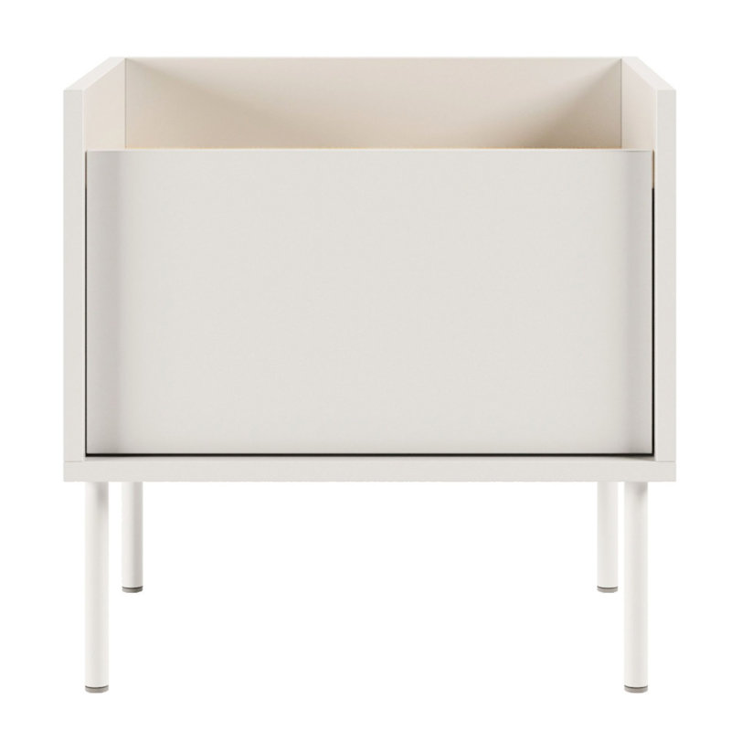 48.2 cm W Bedside Table, White