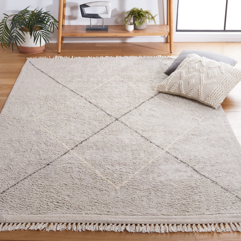 Tapis gris / ivoire Easy Care 210, Rectangle de 5 pi x 8 pi