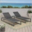 Ensemble de chaises longues d'extérieur durables et réglables pour se détendre au bord de la piscine, 2 pièces-916407021