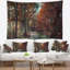 Tapisserie de forêt à chute de bois en polyester avec accessoires suspendus inclus-28500538