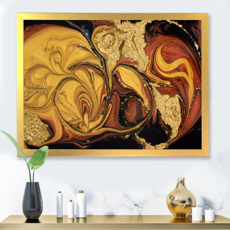 «Orange Orange», impression sur toile, H 30 po x l 40 po, Toile à cadre d'angle fermé doré