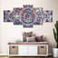 Mandala Ensemble d'enchantement sur toile 5 pièces-93026150