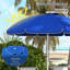Parasol de plage portatif Outsunny avec inclinaison, hauteur réglable, porte-gobelets et crochets-1458147544