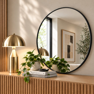 Luvine Round Wall Mirror