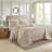 3 Piece Reversible Bedspread Set Khaki-114529086